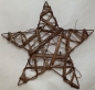 Rattan Stern braun mit Glitter
